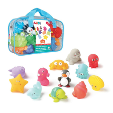 LUDI - Tengeri állatok - Fürdő játékok - 12 db-os készlet fürdőszobai játék