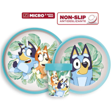 Ludo Studio Bluey csúszásmentes étkészlet, micro műanyag szett babaétkészlet