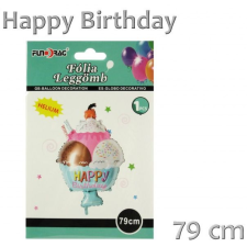  Lufi fólia fagyikehely Happy Birthday 79cm 222530 party kellék