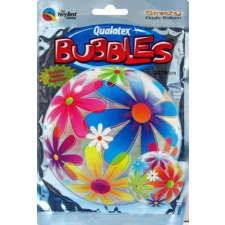  Lufi fólia színes virágok bubbles 56cm Q32302 party kellék