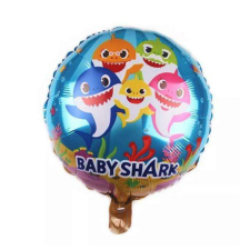 Lufi Fóliás 18 inch-es Baby Shark (héliummal fújható) party kellék
