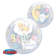  Lufi HÉLIUMMAL TÖLTVE Bubble 22inch-es Precious Moments Baby Shower Bébi Babaszületésre party kellék