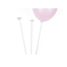  Lufipálca csészével 30 cm fehér (1db) party kellék
