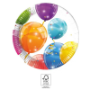 Lufis Sparkling Balloons, Lufis papírtányér 8 db-os 20 cm FSC