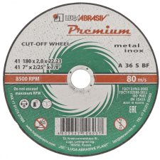 Luga 180x2.0mm M14 Premium Inox vágótárcsa fémhez csiszolókorong és vágókorong