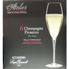 Luigi Bormioli Atelier Champagne Prosecco pezsgős pohár, 27 cl, 6 db, 198089 ajándéktárgy