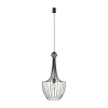  LUKSOR S 8851 Nowodvorski mennyezeti lámpa fekete E27 függesztett drót acél ⌀37 cm minimalista