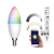 Lumi Okos világítás Smart Luminea Home Control WLAN RGB fehér és színes izzó 5,59W E14 színváltós lámpa