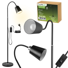 LUMILED Álló Asztali lámpa LED E27 fekete, magasságállítással Kalso Lumiled világítás