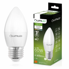 LUMILED Żarówka LED E27 B35 8W = 60W 806lm 4000K Neutralna 180° LUMILED izzó
