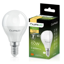LUMILED E14 P40 LED izzó 8W = 60W 806lm 3000K Meleg 180° LUMILED izzó