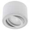 LUMILED Felületre szerelhető HALOGEN pontcsöves rögzítő AMAT-S kerek fehér 50mm LUMILED