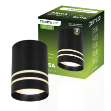 LUMILED Felületre szerelhető HALOGEN Spotcső mozgatható ARISA GU10 LUMILED kerek fekete 80mm világítás