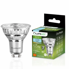 LUMILED GU10 LED izzó 6W = 50W 580lm 6500K hideg 38°-os üveg LUMILED izzó