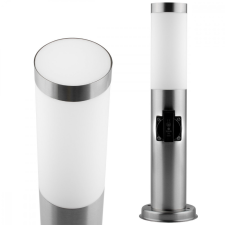 LUMILED Kerti lámpa E27 INOX POST 45cm 230V-os aljzattal Lumiled kültéri világítás