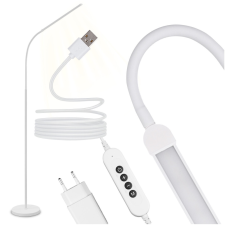 LUMILED LED állólámpa, 14W CCT, szabályozható fényerővel és magasságállítással, LONGA 2, fehér, LUMILED világítás