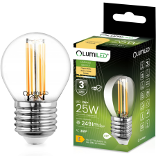 LUMILED LED izzó E27 P40 Izzószál 2W = 25W 249lm 3000K Meleg 360° LUMILED izzó