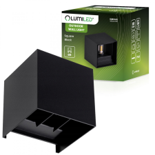LUMILED LED kerti fali lámpa G9, felfelé állítható, alul fekete PYXIS LUMILED kültéri világítás