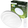 LUMILED LED Mennyezeti Lámpa Felületre Szerelhető VIRTUS2 48W IP44 CCT Fehér Kerek 38cm + LUMILED TÁVIRÁNYÍTÓ