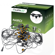 LUMILED Outdoor Garden Girland fénylánc 15m 30x E27 NARCI Lumiled kültéri világítás