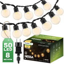 LUMILED Outdoor Garden Girland fénylánc 8m 50x LED 3000K NESSA LUMILED kültéri világítás