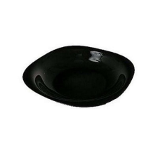 LUMINARC CARINE fekete mély tányér 21 cm, 1db tányér és evőeszköz