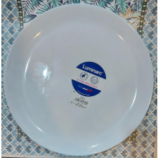 LUMINARC DIWALI FEHÉR lapos tányér 27cm, üveg, 1db tányér és evőeszköz