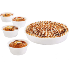LUMINARC Smart Cuisine sütőtál készlet 5 részes fehér edény