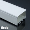  Lumines Alu profil eloxált (Iledo) LED szalaghoz, opál