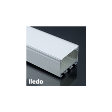  Lumines Alu profil eloxált (Iledo) LED szalaghoz, opál világítási kellék