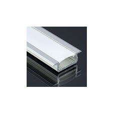  Lumines Alu profil eloxált (Type-Z) ezüst, félig átlátszó világítási kellék