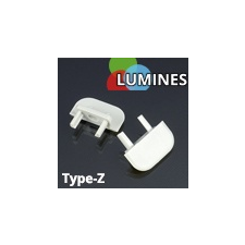  Lumines Alu profil eloxált (Type-Z) végzáró (fehér) világítási kellék