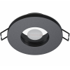 Lumines Beépíthető fix kerek spot lámpatest fekete IP44