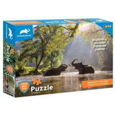 Luna Animal Planet: Elefántok a tóban 1000db-os puzzle puzzle, kirakós