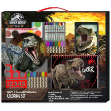 Luna : Jurassic World színező szett sablonnal és matricával 54x47cm gyermek- és ifjúsági könyv