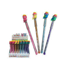 Luna Littlies: Bagolyfigurás tolóbetétes HB grafitceruza többféle változatban 1db ceruza