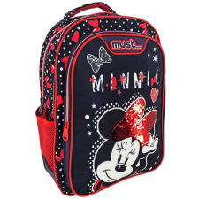 Luna Must: Minnie egeres sötétkék-piros iskolatáska, hátizsák 32×18×43 cm iskolatáska