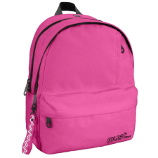 Luna Must: Pink színű lekerekített négyrekeszes iskolatáska, hátizsák iskolatáska