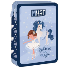 Luna : Must Team Believe in magic unikornis mintás 2 szintes töltött tolltartó tolltartó