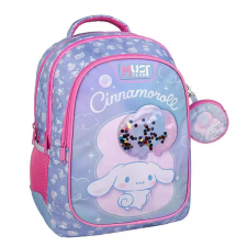 Luna : Must Team Cinnamoroll balloons lekerekített 3 rekeszes iskolatáska, hátizsák 32x18x43cm iskolatáska