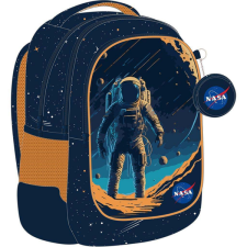 Luna : NASA lekerekített 3 rekeszes iskolatáska, hátizsák 32x18x43cm iskolatáska