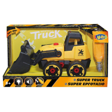 Luna Super Truck Szétszerelhető rakodógép 29cm-es fénnyel és hanggal autópálya és játékautó