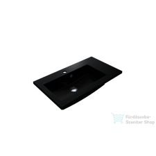 Lunart Liam 700 L 70x40 cm-es beépíthető öntöttmárvány mosdó,fekete kvarc 5999123001108 szaniter