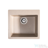 Lunart Lily 48,5x44 cm-es öntött gránit mosogató medence szifon nélkül,Beige 5999861632084