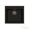 Lunart Lily 48,5x44 cm-es öntött gránit mosogató medence szifon nélkül,Golden black 5999861632527