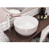 Lunart Scarlett 420 42 cm-es pultra ültethető öntöttmárvány mosdó csaplyuk és túlfolyó nélkül,fényes fehér 5999123006356