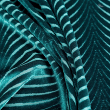 Lussi áttört jacquard mintás bársony függöny Sötét türkiz 140x250 cm lakástextília