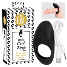 Lust Lust - akkus vibrációs péniszgyűrű (fekete) péniszgyűrű