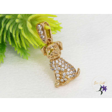  Lüszi antiallergén kutya medál cirkónia kővel-18K medál