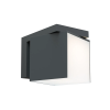 Lutec Cuba sötétszürke mozgásérzékelős LED kültéri fali lámpa (LUT-5193814118) LED 1 izzós IP54
